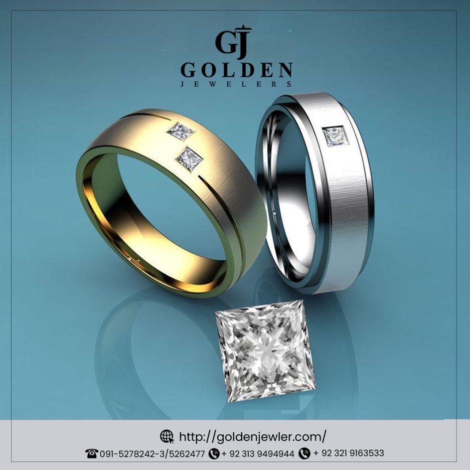 Platinum Man’s Ring with The Quality Of A Cubic Diamonds 10gram Golden Jewellers