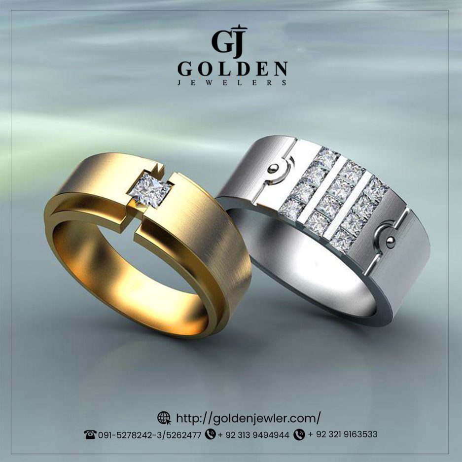 Platinum Man’s Ring with The Quality Of A Cubic Diamonds 10gram Golden Jewellers